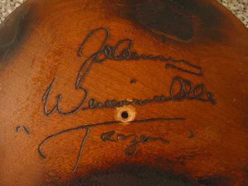 Autographed steak wood plate