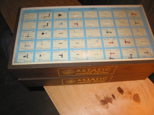 phonograph needles in storage