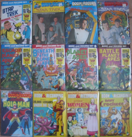 Star Trek, Planet of the Apes - comics with 45 RPM