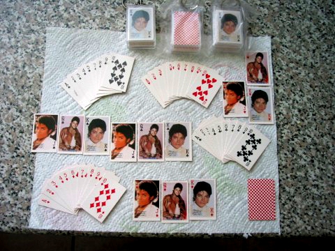 Michael Jackson miniature keychain / deck of cards
