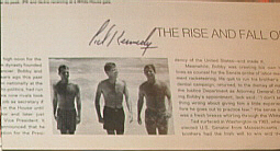John, Bobby and Ted Kenedy Autographed Magazine