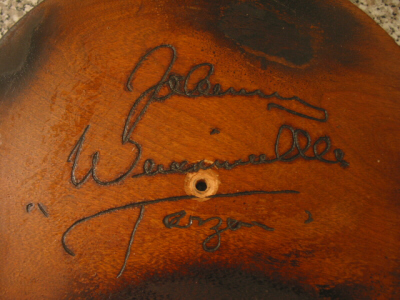 Autographed Wooden Plate - Tarzan