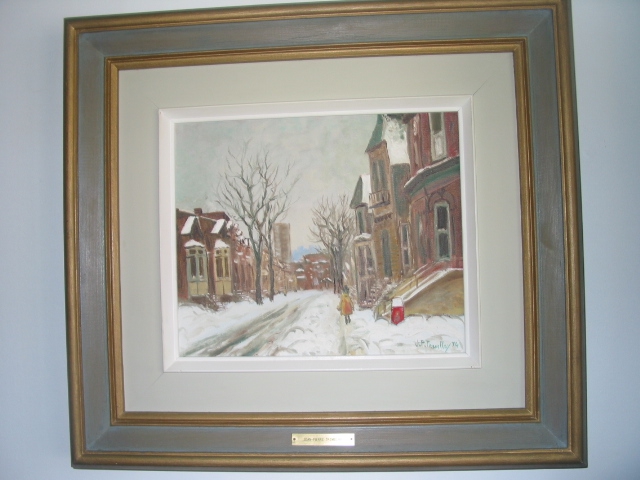 Painting – Montreal scene – artist – Jean-Pierre Tremblay