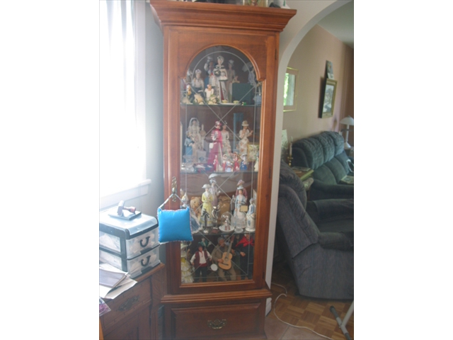 Wood china cabinet