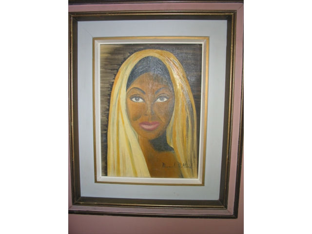 Painting – artist French Canadian singer Muriel Millard