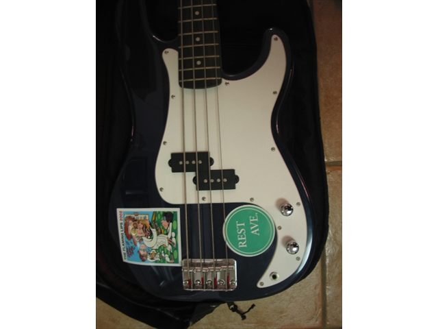 Squire J-Bass guitar