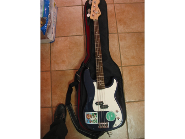 Squire J-Bass guitar