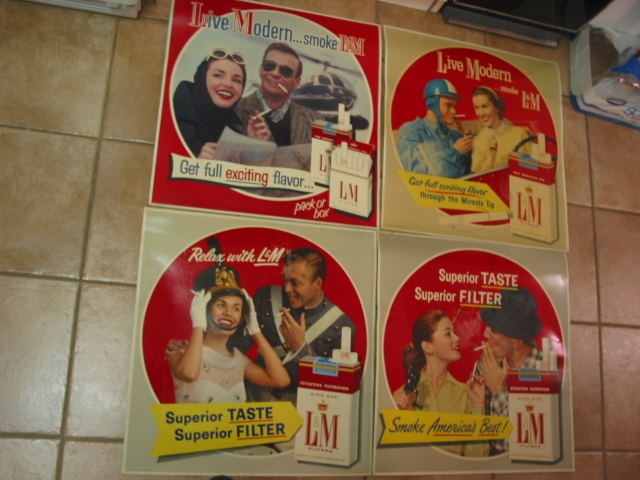 LM cigarette ads
