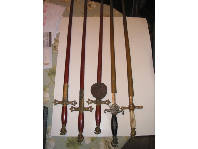 Masonic lodge swords